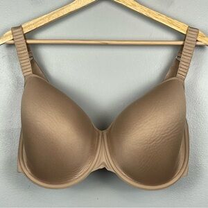 ThirdLove beige 24/7 Classic T-Shirt underwire adjustable strap bra, 36H.